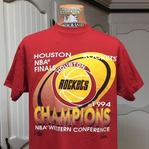 90s Houston Rockets Finals Champion Shirt XL Vintage 1994